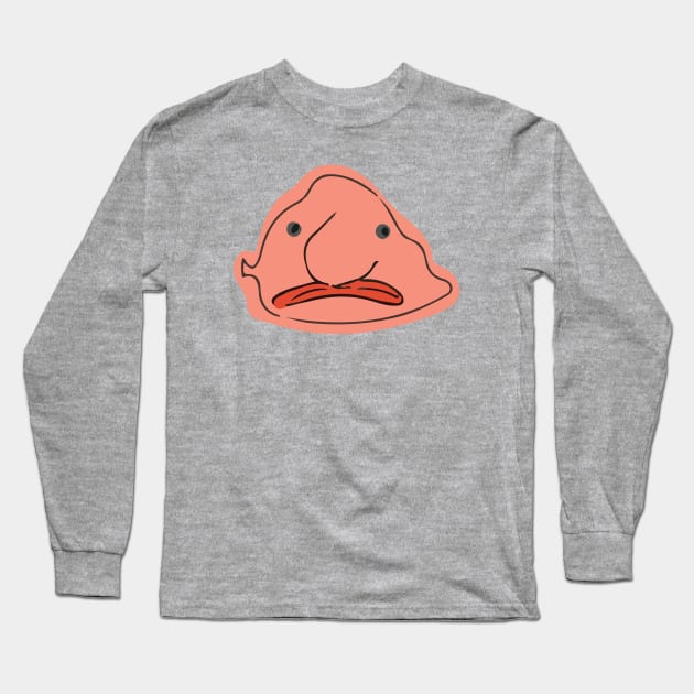 Blobfish Long Sleeve T-Shirt by MarjolijndeWinter